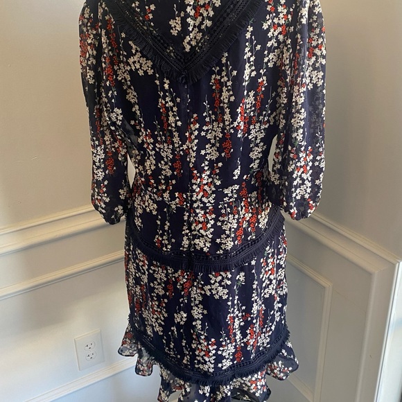 Dark Pink London Blue Flora Fringe - Picture 11 of 13